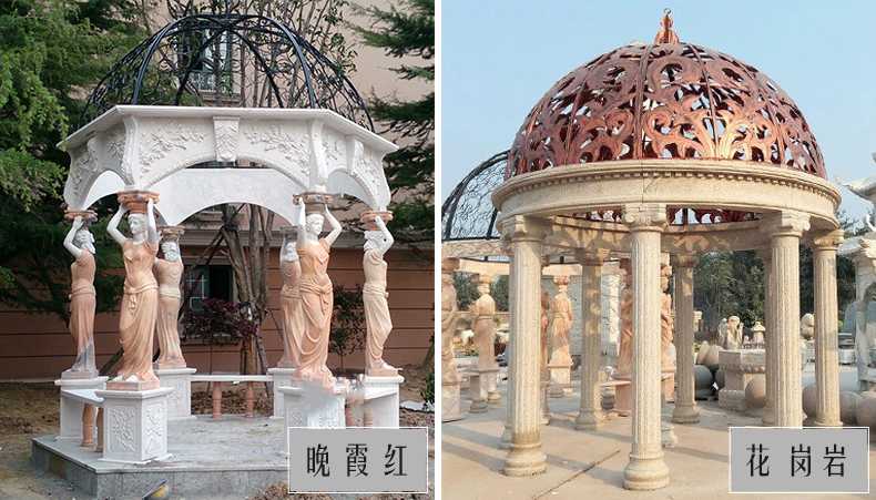 歐式景觀涼亭，大理石涼亭，石雕景觀涼亭